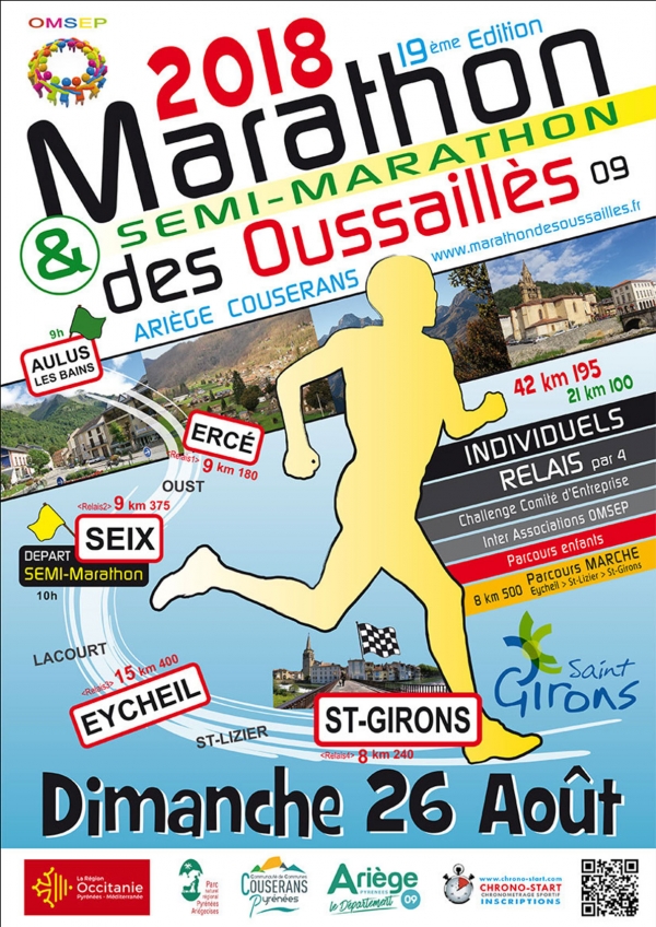 Marathon semi et relais des Oussaillès
