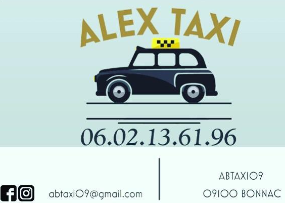 Alex Taxi, téléphone 06.02.13.61.96